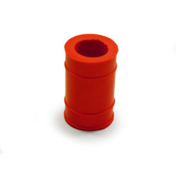 rubber exhaust silenser short 22mm red moped