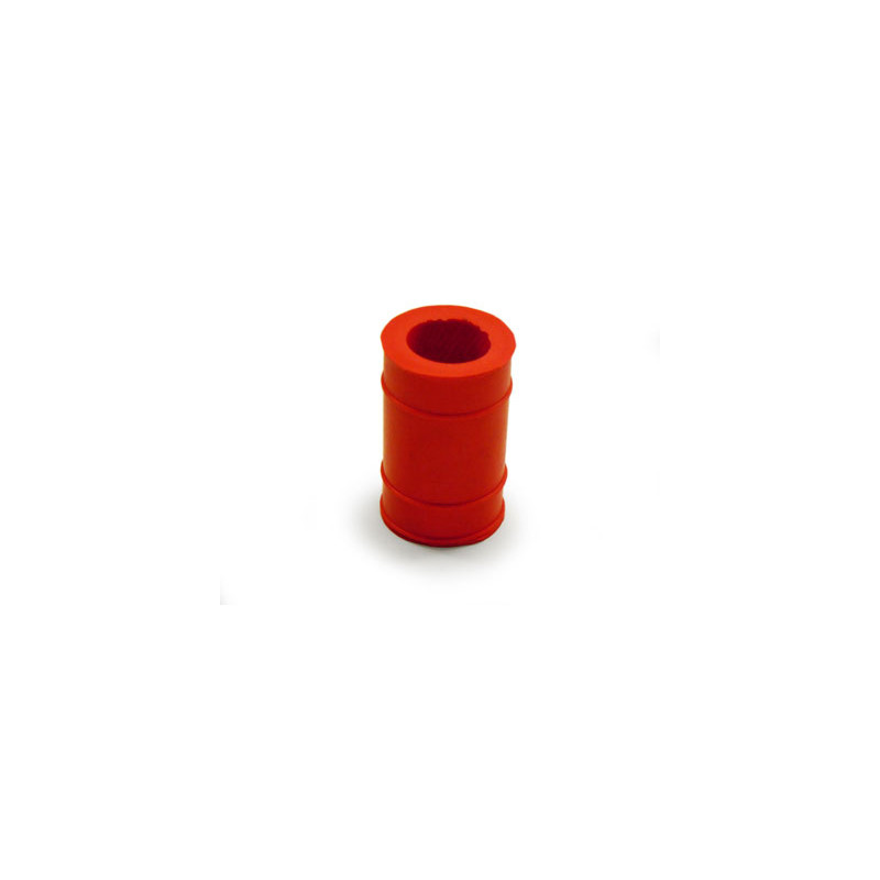 rubber uitlaat nademper kort 22mm rood bromfiets