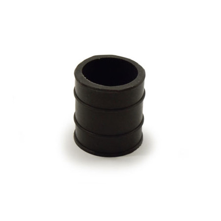 rubber uitlaat nademper kort 30mm zwart