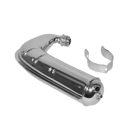 exhaust (made in EU) 40/50 chrome mobilette