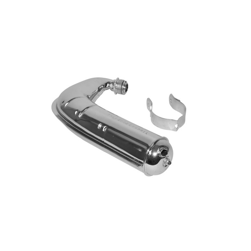 exhaust (made in EU) chrome mobilette 88