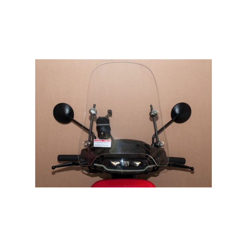 Windscherm medium incl. bevestiging set / transparant (50cm)