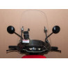 Windscherm medium incl. bevestiging set / transparant (50cm)