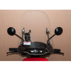 Windscherm medium incl. bevestiging set / transparant (50cm)