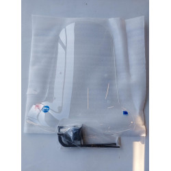 Windscherm hoog incl. bevestiging set / transparant (60cm)