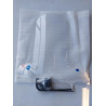 Windscherm hoog incl. bevestiging set / transparant (60cm)