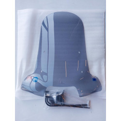 Windscherm hoog incl. bevestiging set / smoke (60cm)