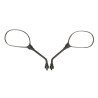 mirror set rectangular rectangular 8mm black moped, scooter, agility