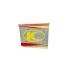 sticker Kymco origineel beenschild links oranje/zwart agility 7003228o