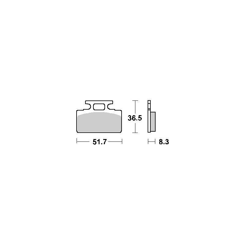 brake pad set SBS front agm Goccia GEV1000, mio, tonik, yup 110hf