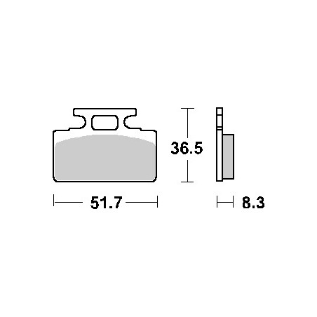 brake pad set SBS front agm Goccia GEV1000, mio, tonik, yup 110hf