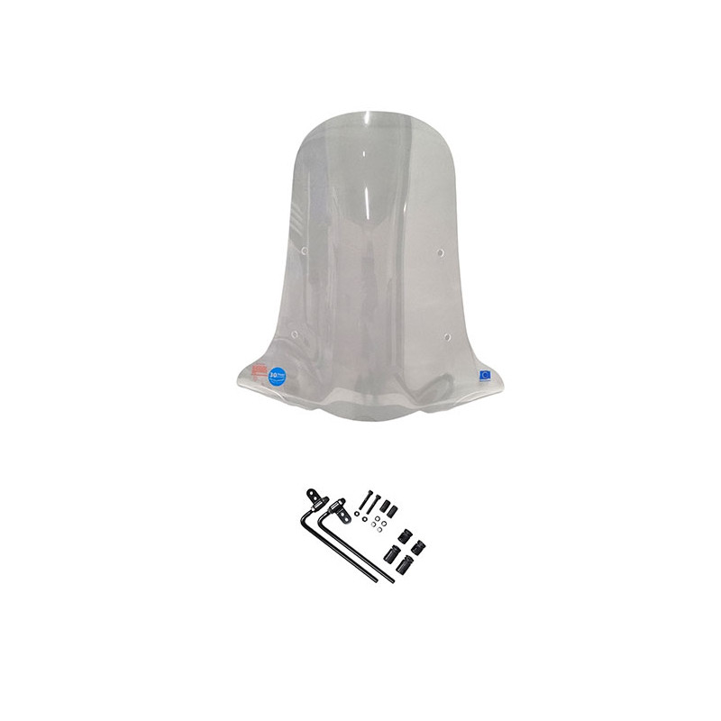 windshield Regia with mounting set (made in EU) yadea C1S clear yadea C1S