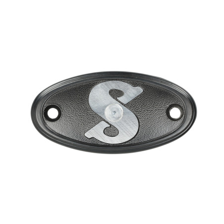 plaat logo carter inspectie cover 50/2, 50/3, 50/4 zwart sachs