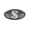 plaat logo carter inspectie cover 50/2, 50/3, 50/4 zwart sachs
