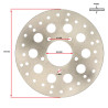 remschijf 5-gaats achter 200mm rieju, rs1