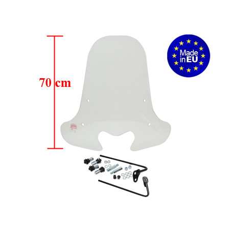 windshield Regia with mounting set (made in EU) (made in EU) 70cm clear vision 4t 2012