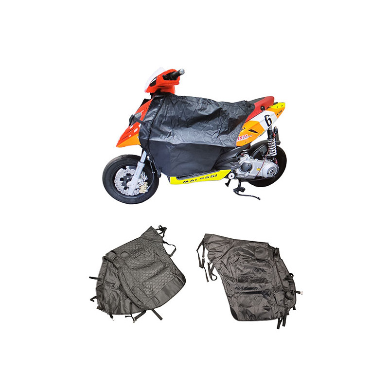beenkleed JL Moto universeel zwart scooter lc03
