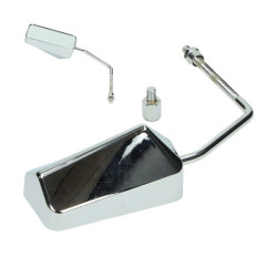 mirror DMP rectangular F1 left m8 chrome scooter op op