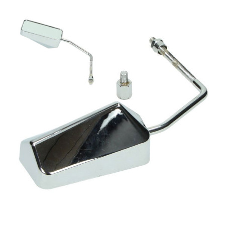 mirror DMP rectangular F1 left m8 chrome scooter op op