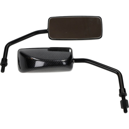 mirror set DMP rectangular sport F1 m8 carbon scooter