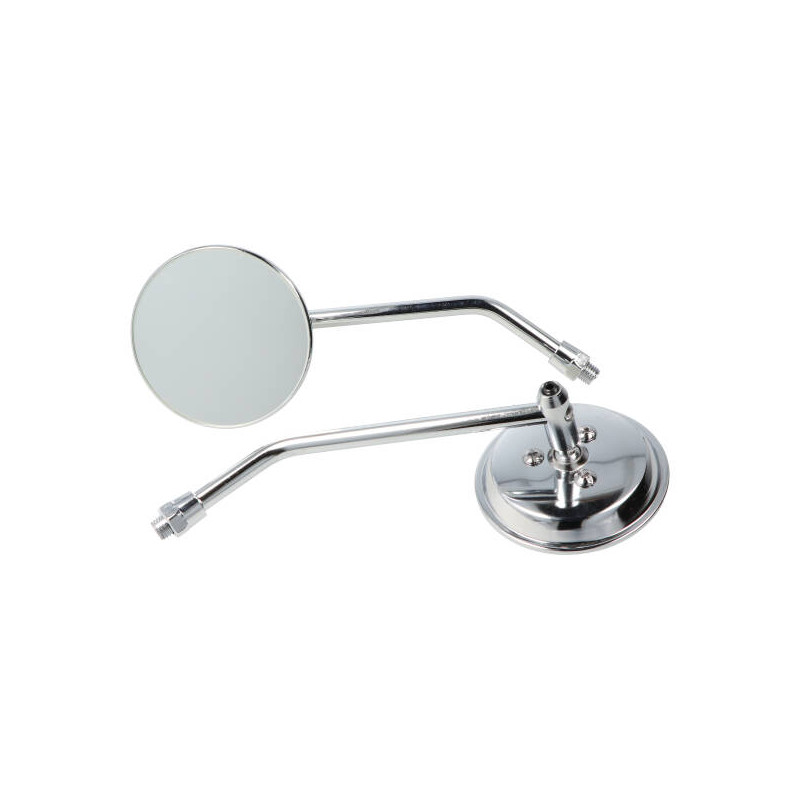 mirror DMP round 80mm adjustable 10mm chrome unique
