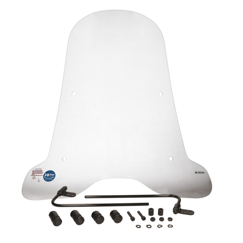 windscherm Regia met bevestigingsset hoog (made in EU) helder La Souris E-ID S6, Segway E110, Segway E125