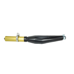 uitlaat jamarcol cross met beugel fuego (expansie) 32mm zwart/goud bromfiets