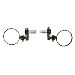 mirror set DMP handlebar mount round bar end CNC a.o. zip/sprint/GTS carbon gts all models, scooter, sprint, zip