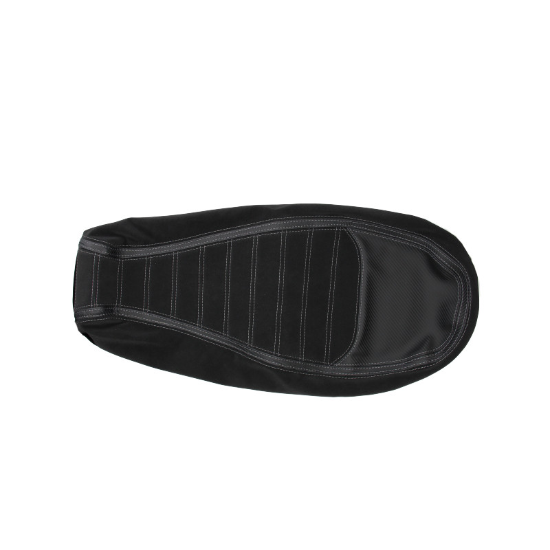 seat cover Regia (made in EU) grey stitching black/carbon Segway E110, Segway E125