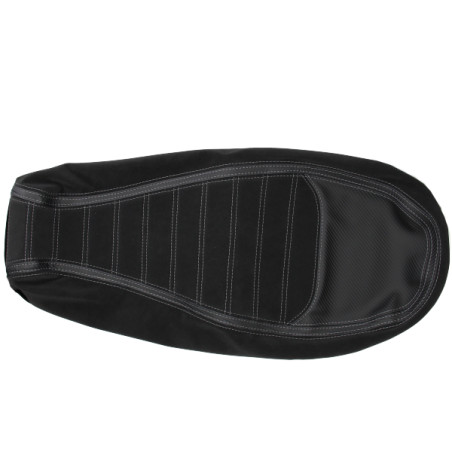 seat cover Regia (made in EU) grey stitching black/carbon Segway E110, Segway E125