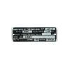 plate framenumber ac01 honda mb5