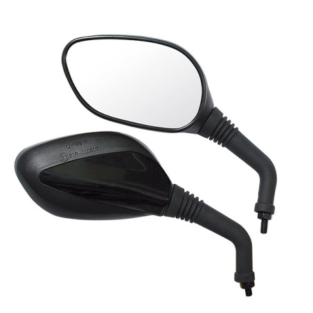 spiegelset lampa universeel e-keur horizon m8x1.25 zwart motorfiets 90128