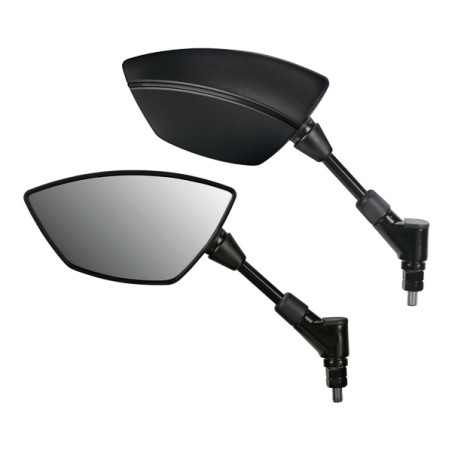 mirror set Lampa universal e-approval BAT m10x1.25 black motorcycle 91634
