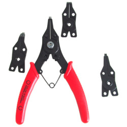 tool lock spring pincers + 4 heads
