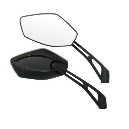 spiegelset lampa universeel infinity m10x1.25 zwart motorfiets 90129