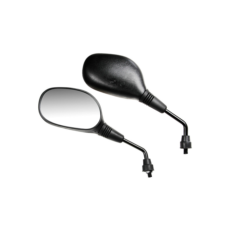 spiegelset lampa universeel e-keur TRAX m10x1.25 zwart motorfiets 90432