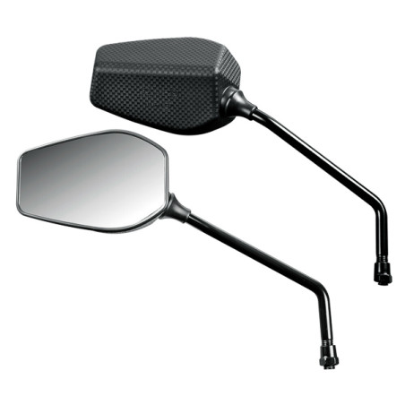 spiegelset lampa E-06 keur universeel Fender m10x1.25 carbon motorfiets 90489
