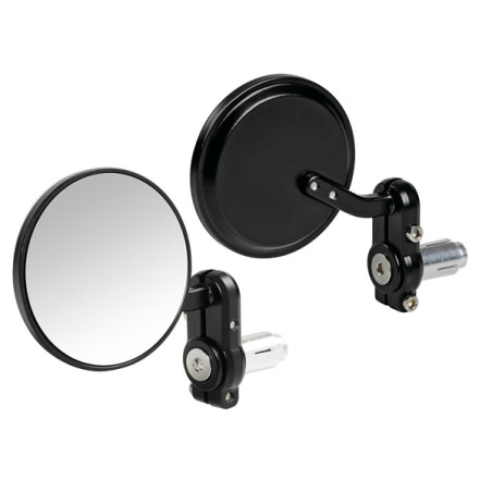 mirror set Lampa bar end universal around black motorcycle, scooter 90491