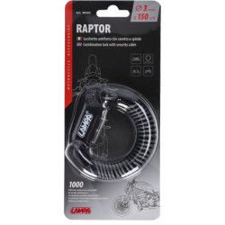 cijferslot lampa + kabel universeel helmslot 150cm zwart 90595