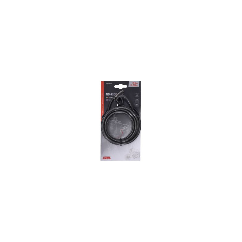 cable Lampa lock universal 160cm 6mm anthracite 90611