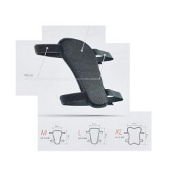 gel kussen lampa universeel (zadel) 20x28cm zwart bromfiets, scooter, motorfiets 91448