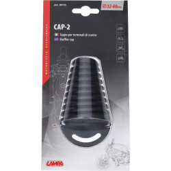 afdekdop lampa uitlaat universeel 32-60mm zwart bromfiets, motorfiets, quad 90155