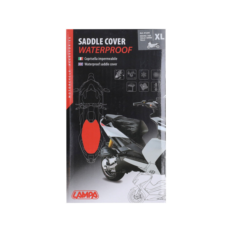 cover Lampa buddyseat waterproof 80x118cm XL black 91255