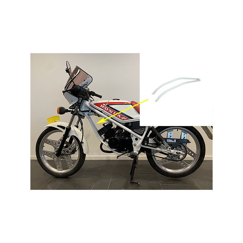 frame strap set front cylinder honda white mb5