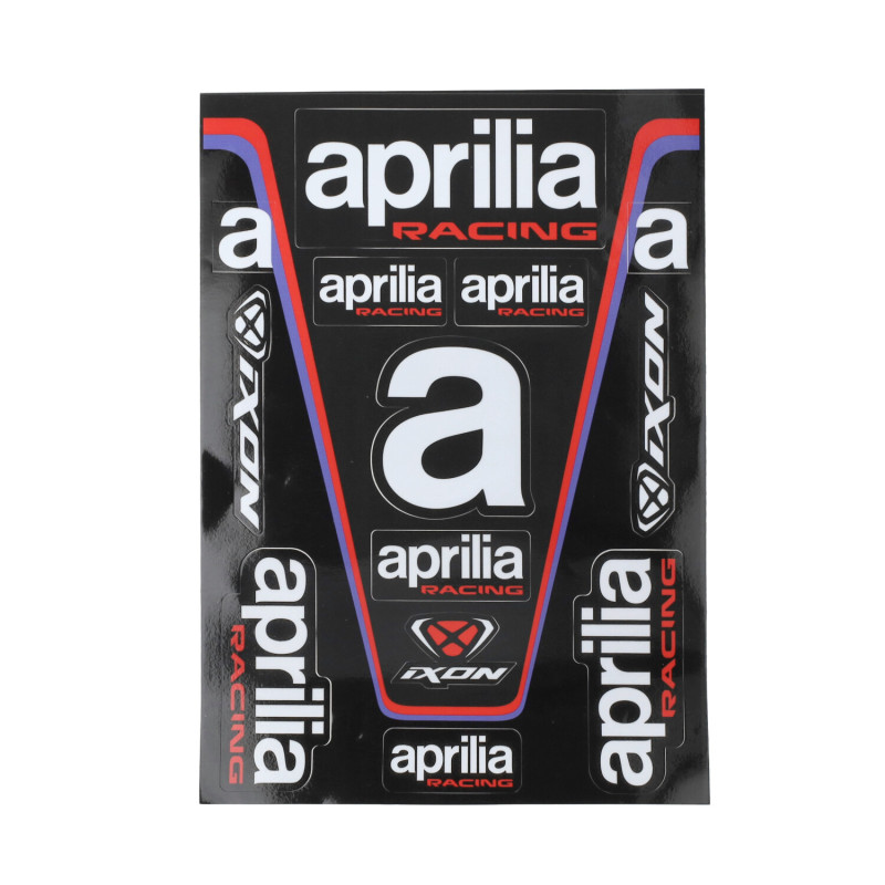 sticker set Aprilia original universal univ 21x30cm 8l0171mnnmlc