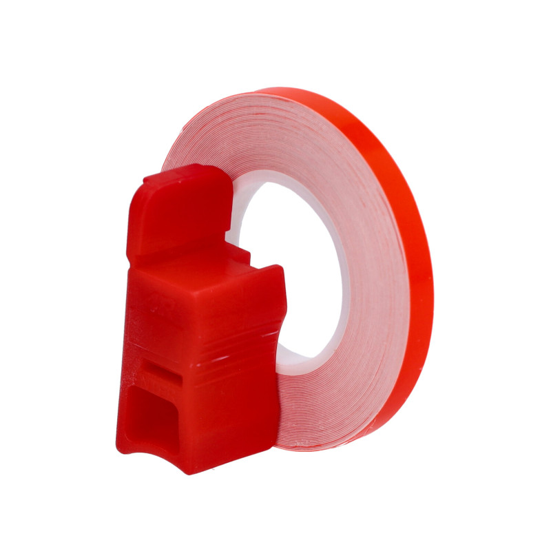 universal sticker CIF wheel border reflecting + mounting adapter 5mm red fluorine