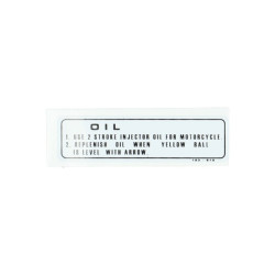 sticker oil white/black mb, mt