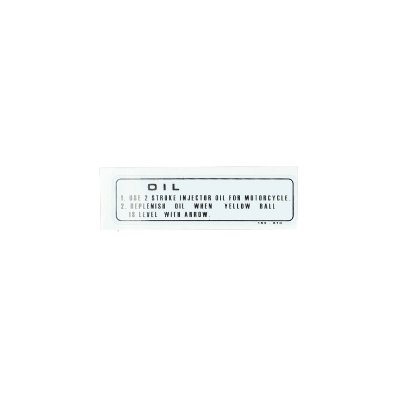 sticker olie wit/zwart mb, mt