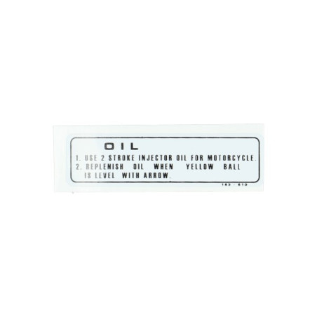 sticker olie wit/zwart mb, mt