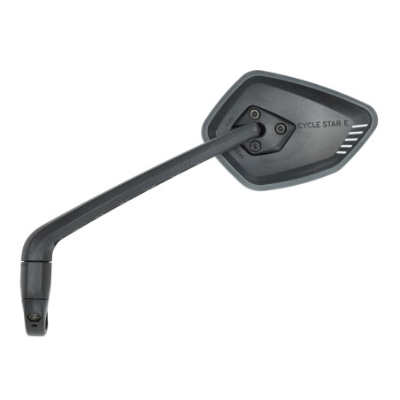 mirror Bumm collapsible plastic left 22.2mm black bike, e-bike, moped, Skinny-bike, fatbike 913/512vlge